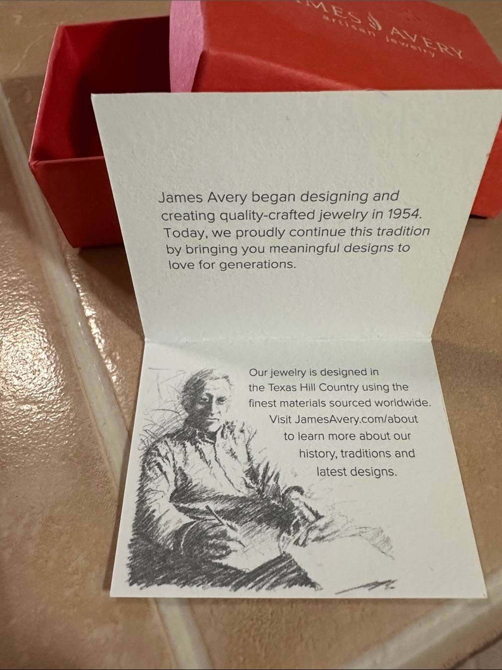 James Avery Red Gift Bag with Red Jewelry Box and White Pouch - Picture 2 of 4